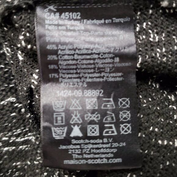 SCOTCH & SODA MAISON Scotch Long Sleeve Dress Black 2 - Picture 6 of 8